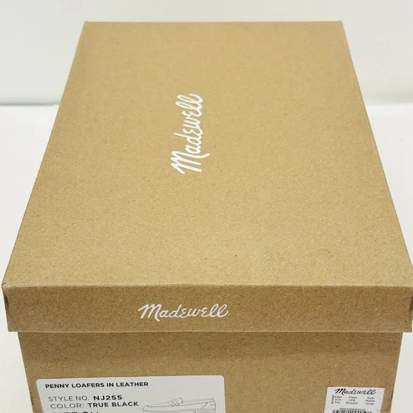Madewell Penny Loafer In Leather True Black Size 8 1/2 New Retail $148 - Picture 10 of 10